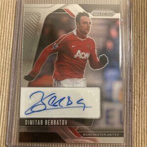 DIMITAR BERBATOV 2024-25 PANINI PRIZM PREMIER LEAGUE #S-DB SIGNATURES AUTO